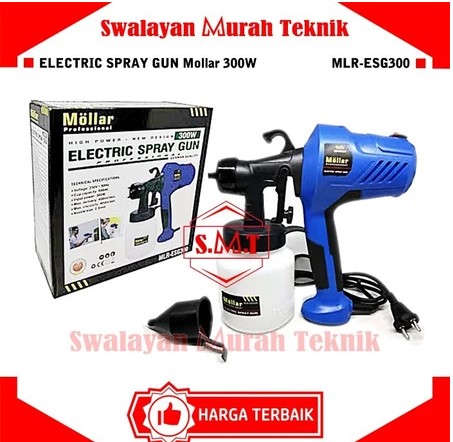Spraygun Electrict Tabung Bawah Mollar ESG300N Spet Cat Elektrik Spray gun Waterbase